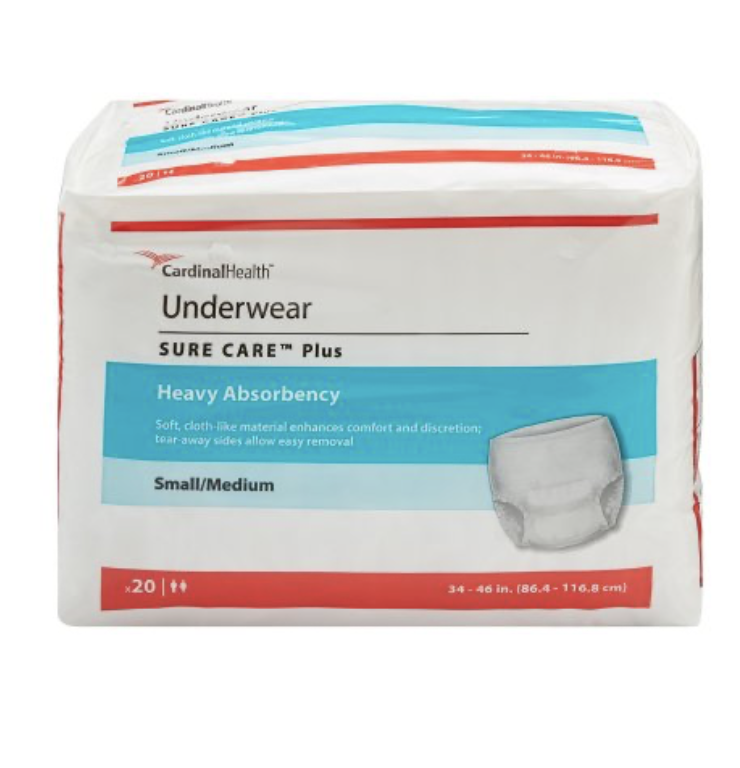 Pull-Ups SURECARE Protective Underwear Small/Medium 34"- 46" - 20ea/pk 4pk/cs Image