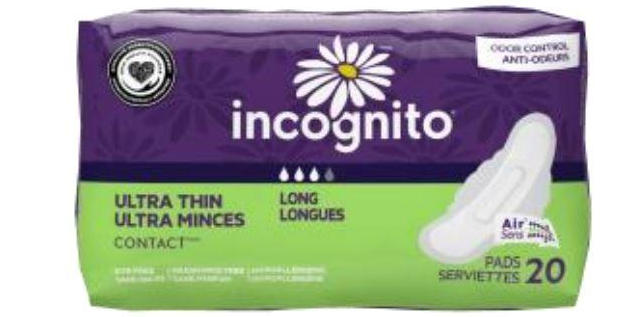 Incognito Ultra Thin Wing Long - 20ea/pk 8pk/cs Image