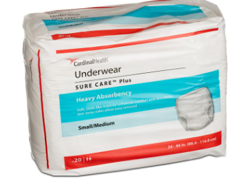Underwear SureCare Plus Small Medium 34"- 46" - 25ea/pk 4pk/cs Image