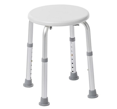 Drive Medical RTL12004KD Handicap Bathroom Stool, White Image